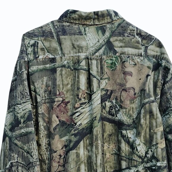 Mossy Oak Break Up Infinity Long Sleeve Button-Up Camouflage Shirt 2XL - Picture 4 of 9